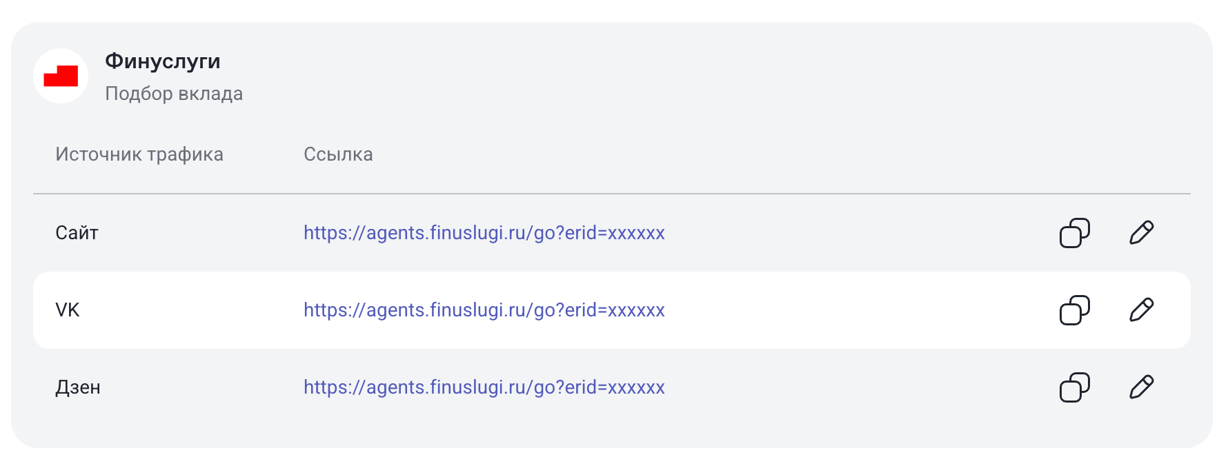 Реферальные ссылки